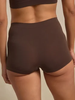 Chocoladebruin - N.Premium Heerlijk zachte Naadloze Shorts
