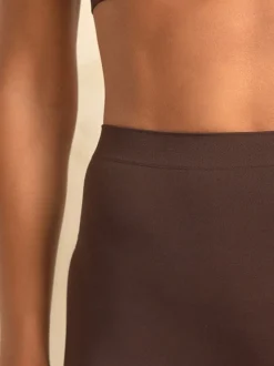 Chocoladebruin - N.Premium Heerlijk zachte Naadloze Shorts