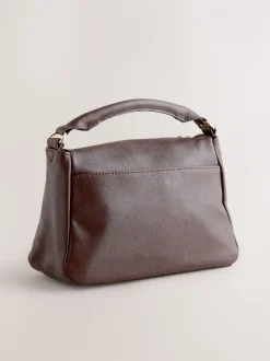 Chocoladebruin - Panel Cross-Body Bag