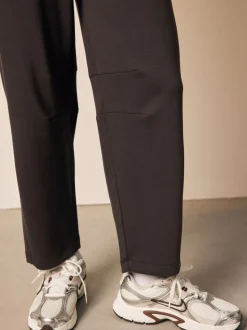 Chocoladebruin - Premium zware Slinky Barrel jeans Joggingbroeken