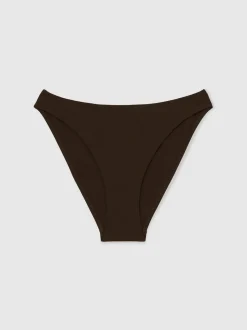 Chocoladebruin - Reiss Carina bikinibroekje met vaste zijkanten