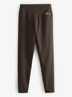 Chocoladebruin - self. Legging met hoge taille