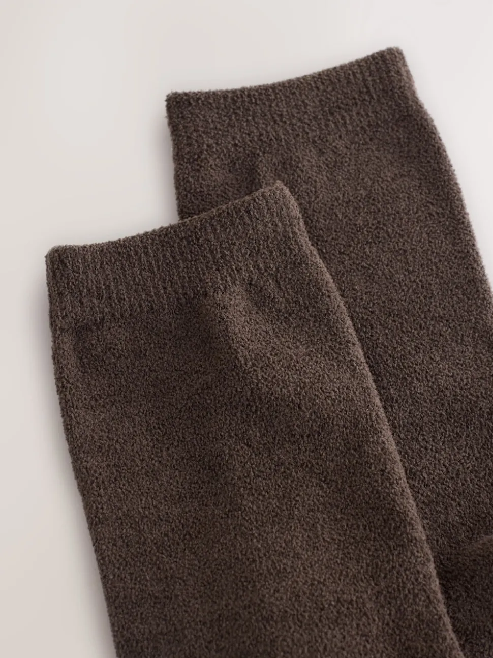 Chocoladebruin - Set van 2 paar thermische fleece sokken