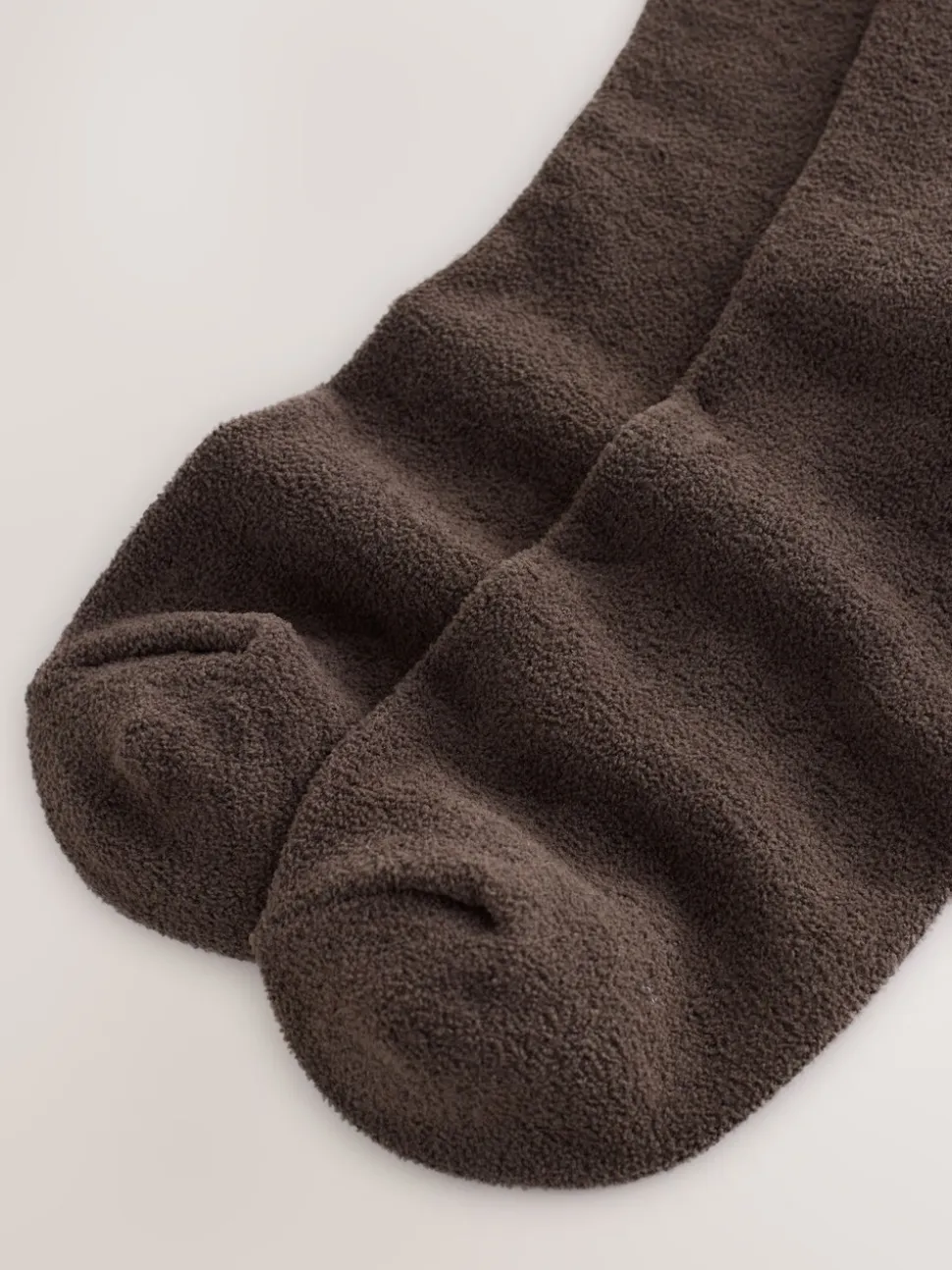 Chocoladebruin - Set van 2 paar thermische fleece sokken