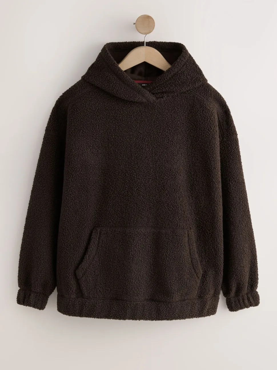 Chocoladebruin - Soft Teddy Borg Longsleeve Hoodie