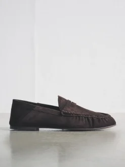 Chocoladebruin - The Set Premium Suede Loafers