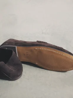 Chocoladebruin - The Set Premium Suede Loafers