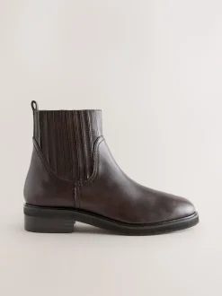 Chocoladebruin leer - Forever Comfort® Chelsea Boots