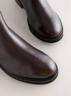 Chocoladebruin leer - Forever Comfort® Chelsea Boots