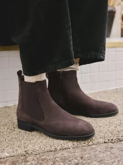 Chocoladebruin suède - Forever Comfort® Chelsea-enkellaarzen