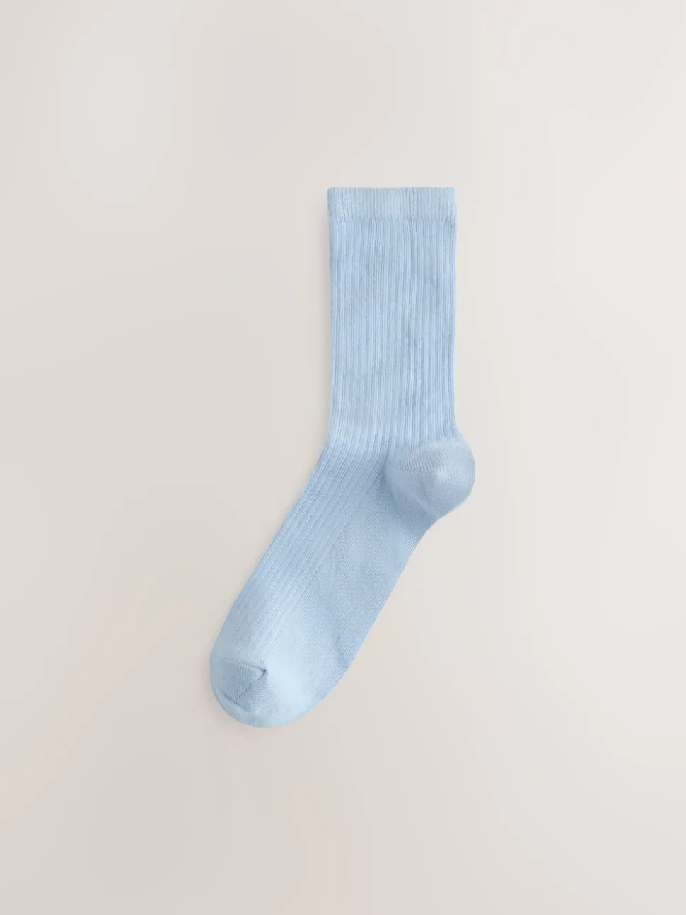 Chocoladebruin/blauw - 4 Paar geribbelde enkelsokken