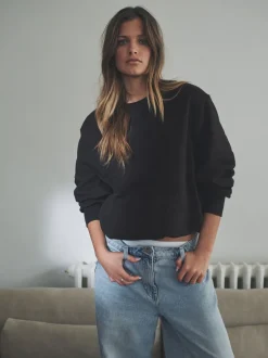 Chocoladebruin/Steen - The Set 2 Pack Bubble Hem Sweatshirts