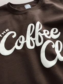 Chocolate Brown Coffee Club - Sweatshirt