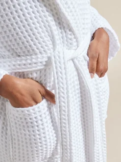 Christy Waffle Weave Kimono Style Robe
