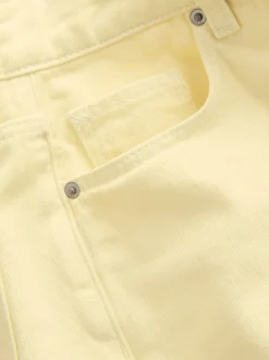 Citroengeel - Denim shorts voor jongens