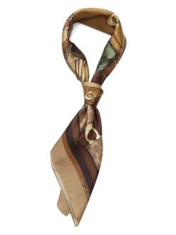 COACH Stacked Tabby Printed Silk Square Scarf