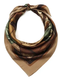 COACH Stacked Tabby Printed Silk Square Scarf