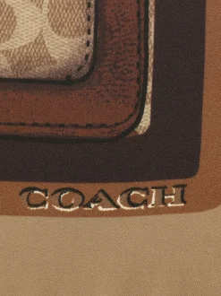 COACH Stacked Tabby Printed Silk Square Scarf