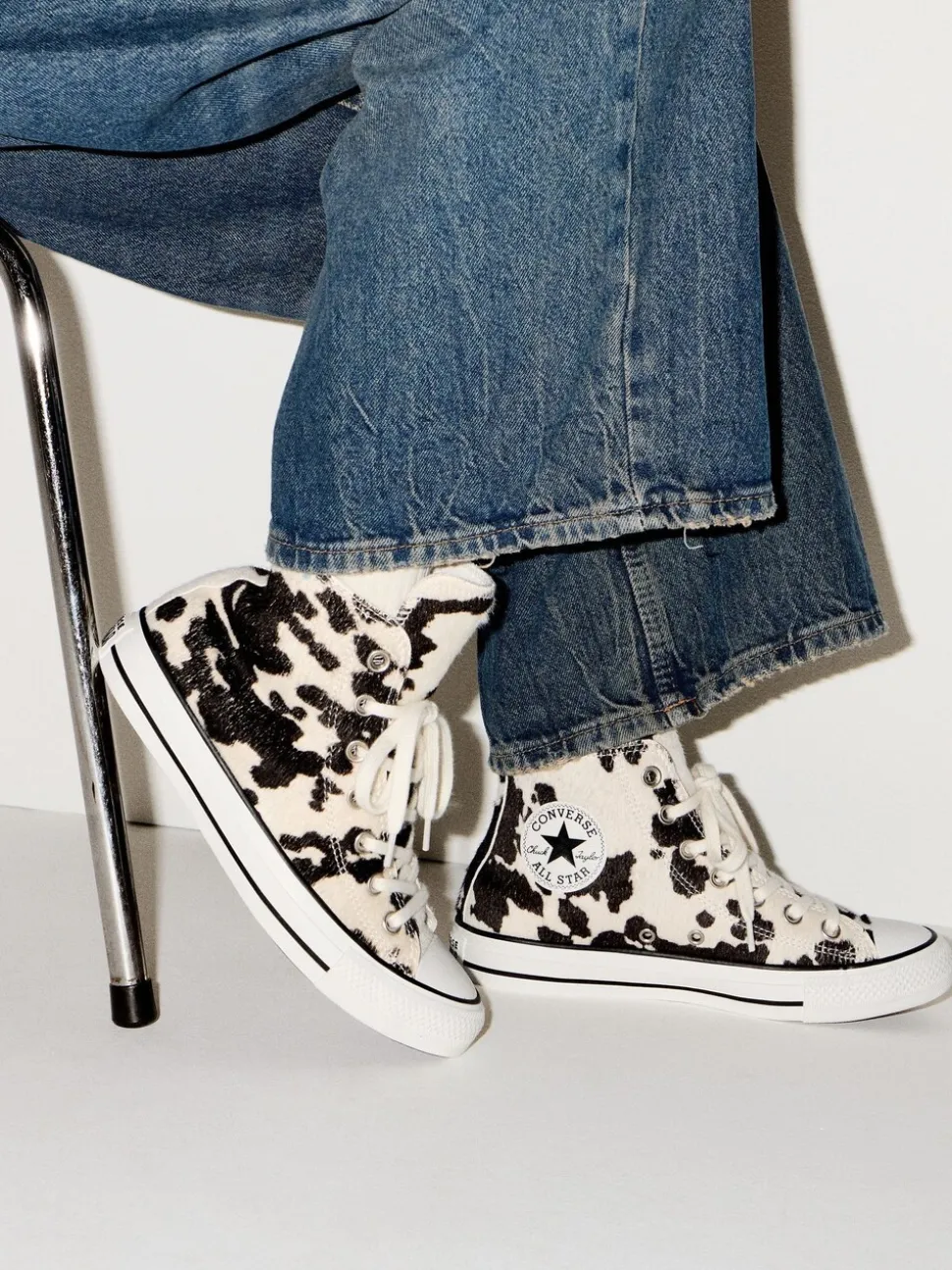 Cow Brown - Converse Chuck Taylor Suede All Over High Trainers