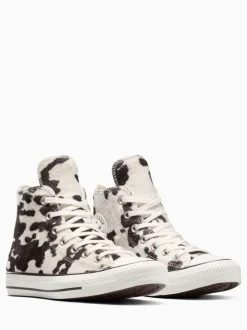 Cow Brown - Converse Chuck Taylor Suede All Over High Trainers