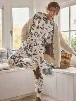 Cream Mermaid - Pyjama met lange mouwen
