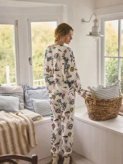 Cream Mermaid - Pyjama met lange mouwen