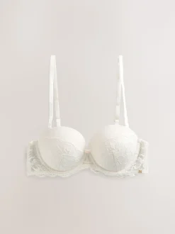 Crème - A-D Wow Triple Boost kanten multiway beha
