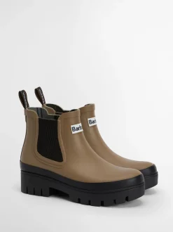 Crème - Barbour® Halton Chelsea Wellington laarzen