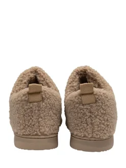 Crème - Dunlop Faux Fur Full Slippers