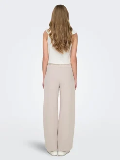 Crème - JDY - Broek met wijde pijpen