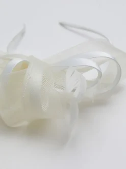 Crème - Jon Richard medium Fascinator hoofdband