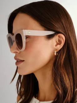 Crème - Le Specs Air Heart Sunglasses