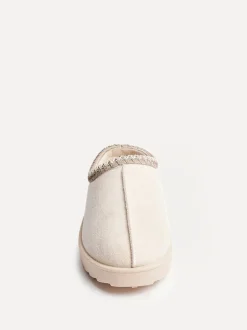 Crème - Linzi Tana Faux Suede Slip-On Slippers