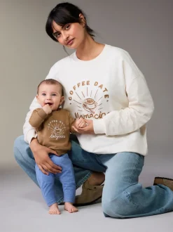 Crème - Maternity Mini Me Sweatshirt Set