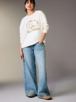 Crème - Maternity Mini Me Sweatshirt Set