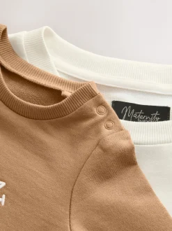 Crème - Maternity Mini Me Sweatshirt Set