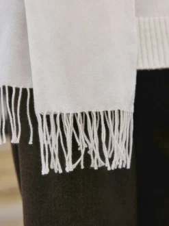Crème - Premium Made in Italy Twill Midweight Shawl Scarf