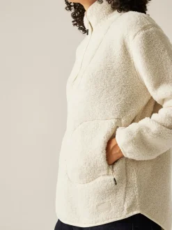 Crème - Regatta Frankie Borg fleece met halve rits
