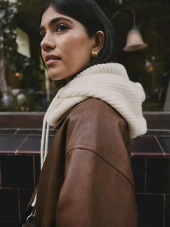 Crème - Ribbed Bonnet Hat