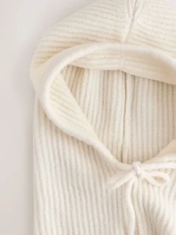 Crème - Ribbed Bonnet Hat
