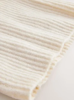 Crème - Ribbed Bonnet Hat
