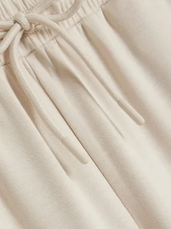 Crème - River Island Premium Wide Leg Joggers