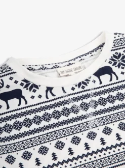 Crème - The Little Tailor kerstpyjama met rendier