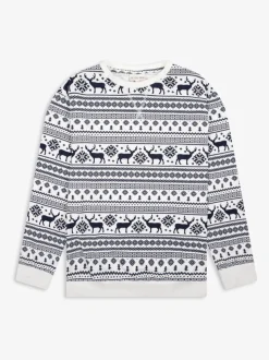 Crème - The Little Tailor kerstpyjama met rendier