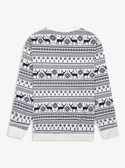 Crème - The Little Tailor kerstpyjama met rendier