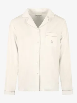 Crème - The Little Tailor luxe kerstpyjama van zacht aanvoelend velours
