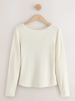 Crème - Thermal Maximum Warmth Cosy Pointelle Long Sleeved Top