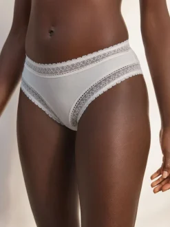 Crème - Ultiem comfort premium kanten en micromodal slipjes