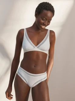 Crème - Ultiem comfort premium kanten en micromodal slipjes