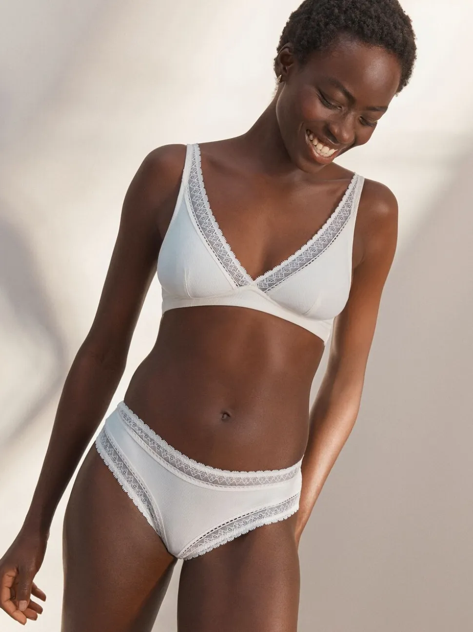 Crème - Ultimate Comfort Premium Kanten & Micro Modal Beha